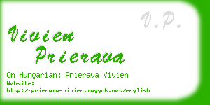 vivien prierava business card